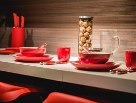 La décoration voit rouge !